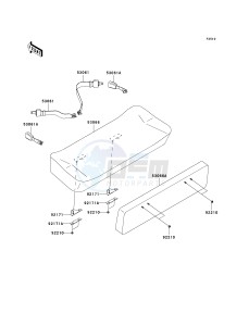 KAF400 A [MULE 610 4X4] (A1) A1 drawing SEAT