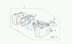 California 1100 Jackal Jackal drawing Optional rigid side cases