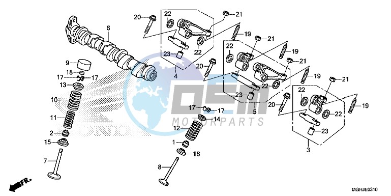 CAMSHAFT/VALVE (REAR)