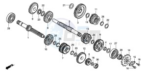 CR85RB drawing TRANSMISSION