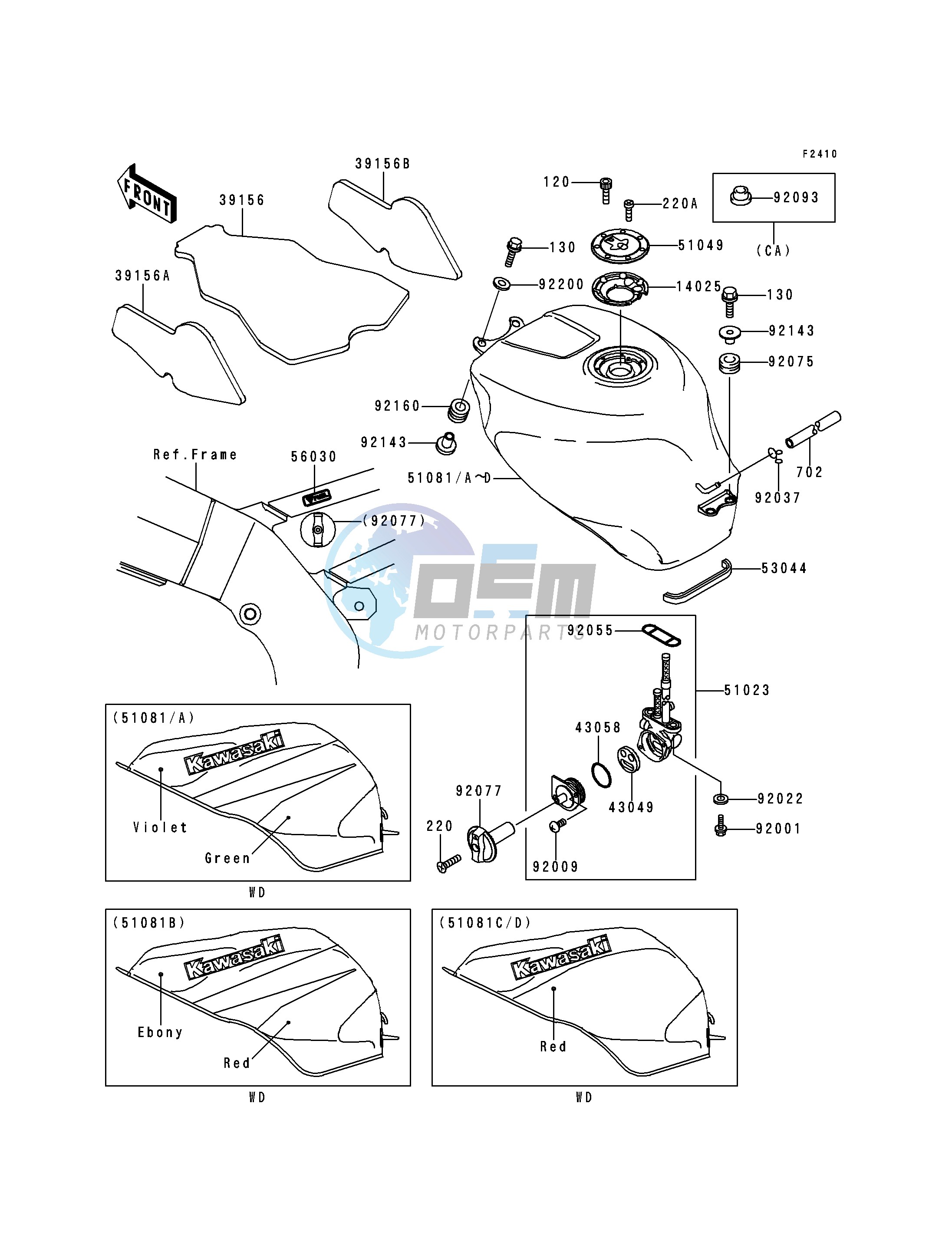 FUEL TANK -- ZX600-G1- -