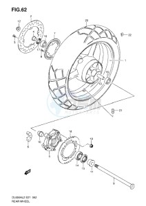 DL650 drawing REAR WHEEL