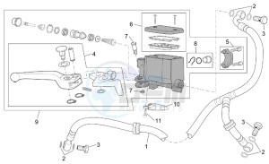 ETV 1000 Capo Nord Capo Nord drawing Front master brake cilinder