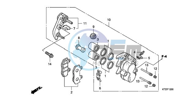 FRONT BRAKE CALIPER