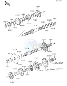 KL 250 C [KLR250] (C1-C2) [KLR250] drawing TRANSMISSION