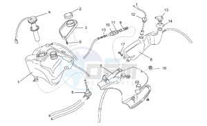 Rally 50 H2O drawing Oil and fuel tank