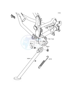 KLX125 KLX125CEF XX (EU ME A(FRICA) drawing Stand(s)