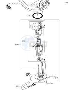 Z1000SX_ABS ZX1000MEF FR GB XX (EU ME A(FRICA) drawing Fuel Pump