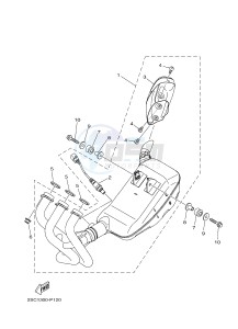 MT-09 TRACER MT09TRA TRACER 900 (2SCE) drawing EXHAUST