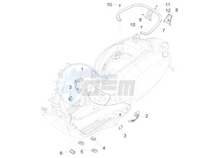 PRIMAVERA 150 4T 3V IGET ABS E4 (EMEA) drawing Side cover - Spoiler