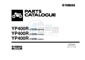 YP400R X-MAX 400 X-MAX (1SDB 1SDB 1SDB) drawing .1-Front-Page