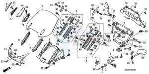 NT700VA Europe Direct - (ED) drawing UPPER COWL (NT700V8,A/NT700VA8,A)