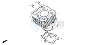 TRX300FW FOURTRAX 300 4X4 drawing CYLINDER