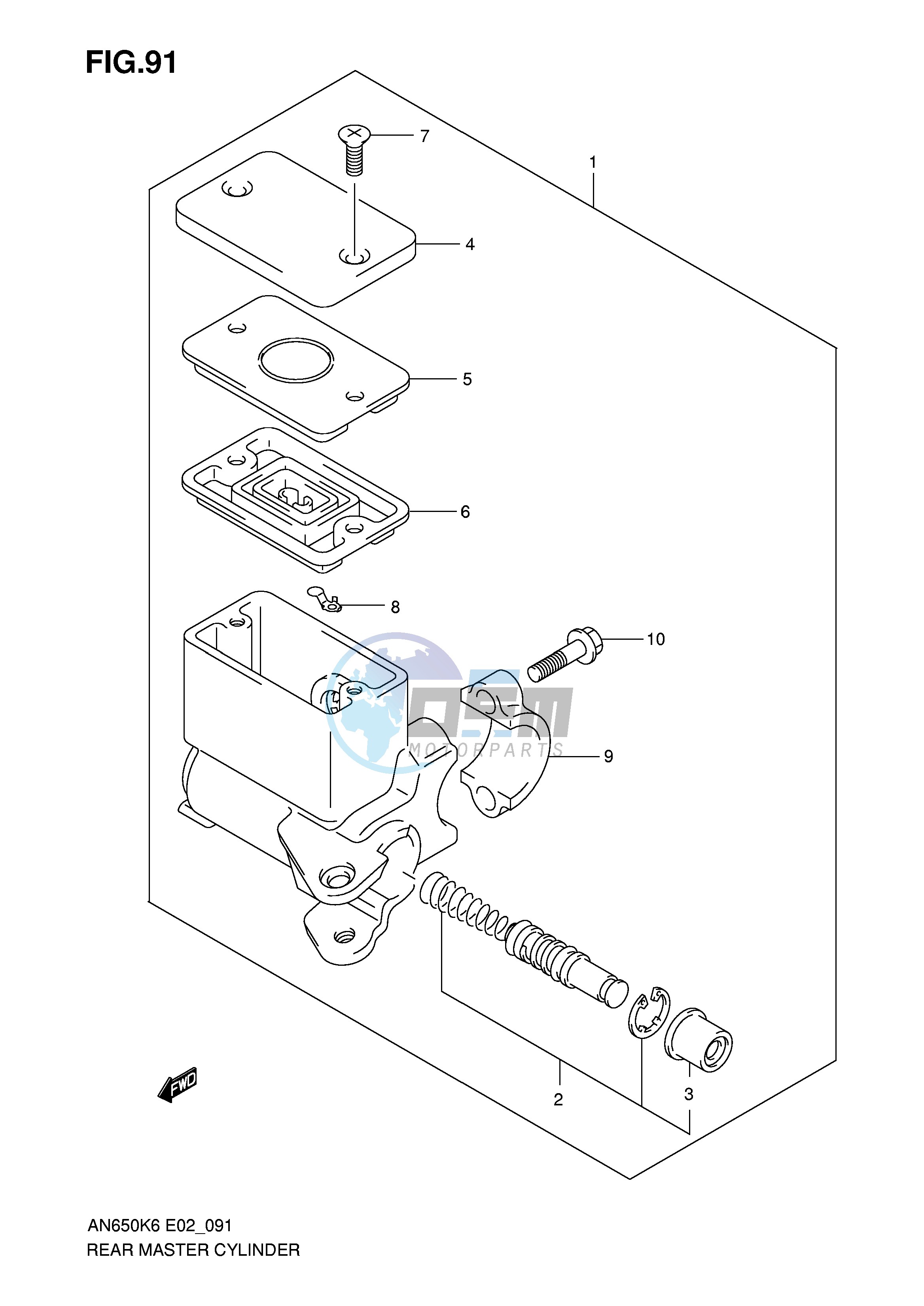 REAR MASTER CYLINDER