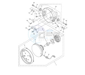 YBR 125 drawing HEADLAMP