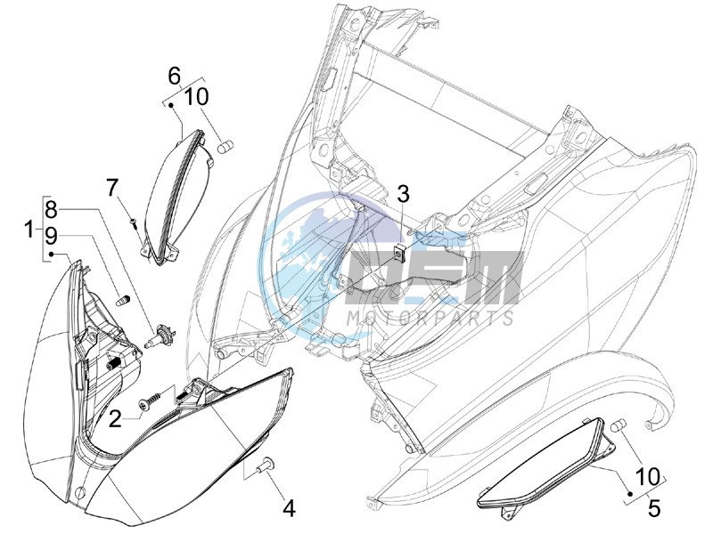 Head lamp - Turn signal lamps