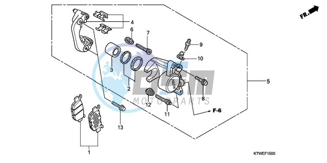 REAR BRAKE CALIPER