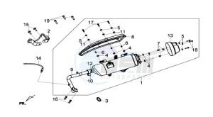 JOYMAX 125I ABS drawing EXHAUST