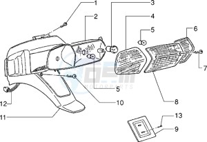 Easy Moving 50 drawing Rear tail lamp