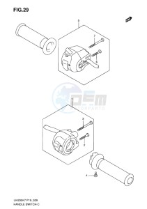 UH200G BURGMAN EU drawing HANDLE SWITCH