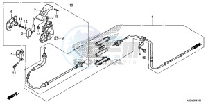 VFR1200XDLE CrossTourer ED drawing PARKING BRAKE LEVER