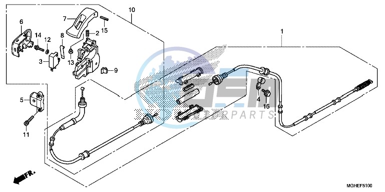 PARKING BRAKE LEVER