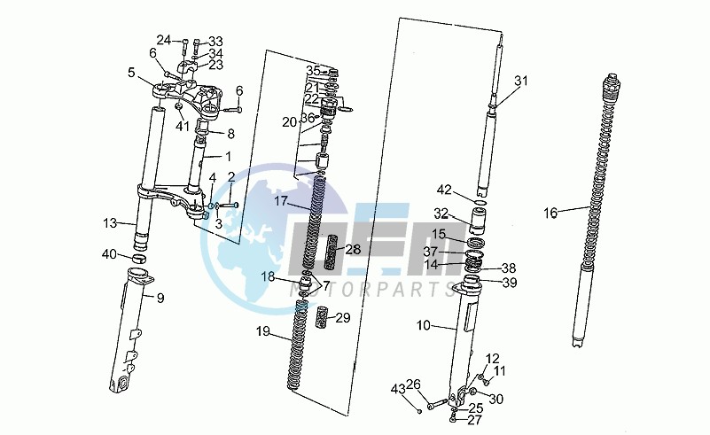 Front shock absorber