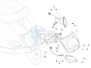 GTV 300 HPE SEI GIORNI IE E4 ABS (EMEA) drawing Rear headlamps - Turn signal lamps