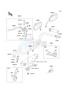 EN 500 C [VULCAN 500 LTD] (C6F-C9F) C7F drawing HANDLEBAR