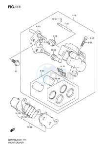 GSR750 ABS EU drawing FRONT CALIPER