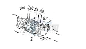 SENDA SM X-TREM - 50 CC EU2 drawing CRANKCASE - COVER