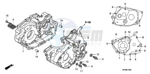 TRX400XC drawing CRANKCASE