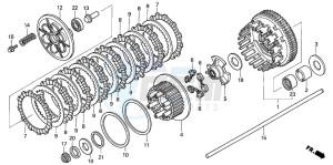 CB1300F1 CB1300SUPER FOUR drawing CLUTCH