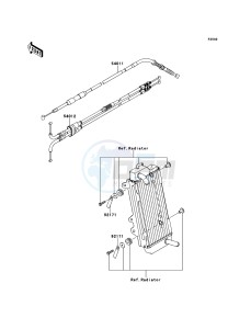 KX450F KX450FEF EU drawing Cables