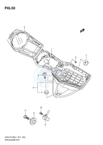 GSX-R1000 (E21) drawing SPEEDOMETER (GSX-R1000L1 E14)