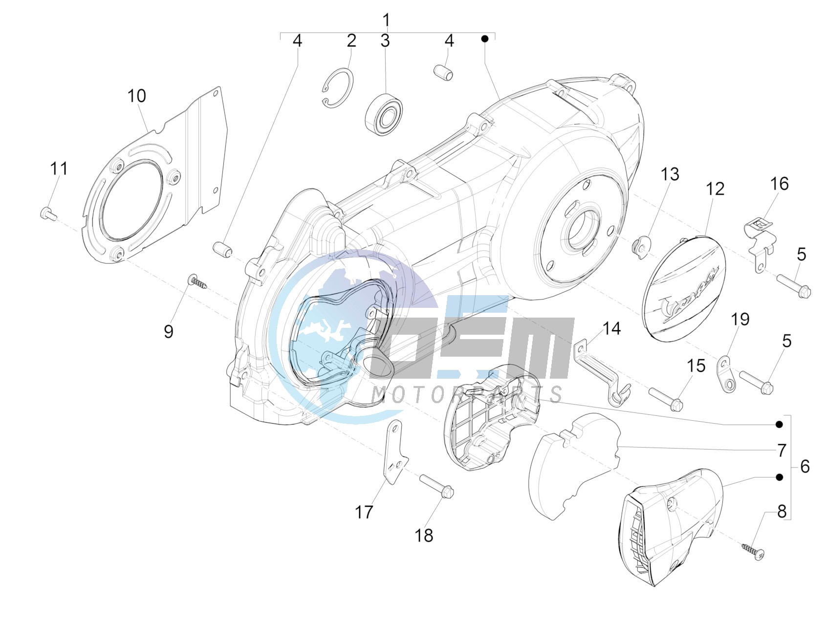 Crankcase cover - Crankcase cooling