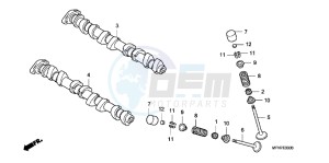 CB1000RAB drawing CAMSHAFT/ VALVE