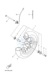 YN50FU NEO'S 4 (2AC9 2AC9 2AC9) drawing FRONT WHEEL