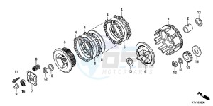 CBR125RTC drawing CLUTCH