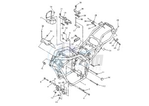 FZS FAZER 600 drawing FRAME