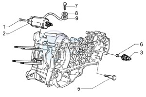 X8 125 PM36200-PM36300 drawing Electric starter