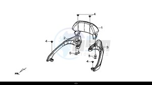 GTS 300I ABS (LN30W9-EU) (L7-M0) drawing R-L RR. CARRIER / GTS 300I ABS (LN30W9-EU) (L7-M0)