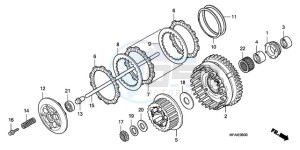 CBF1000A9 UK - (E / ABS MKH) drawing CLUTCH