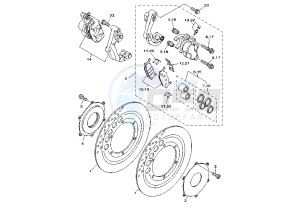 XVS DRAG STAR 1100 drawing FRONT BRAKE CALIPER