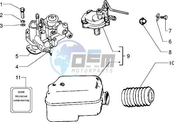 Carburettor-air cleaner