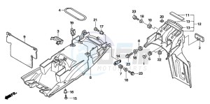 CBF1000A drawing REAR FENDER