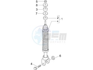 LX 50 4T NL drawing Rear suspension - Shock absorber - s