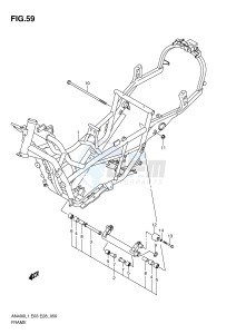 AN400 (E03) Burgman drawing FRAME (AN400AL1 E33)