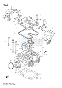 VZR1800 (E2) INTRUDER drawing REAR CYLINDER HEAD