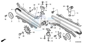 GL1800C drawing CAM CHAIN/ TENSIONER